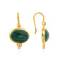 SIENA EARRINGS, MALACHITE