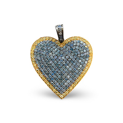 SAPPHIRE HEART PENDANT