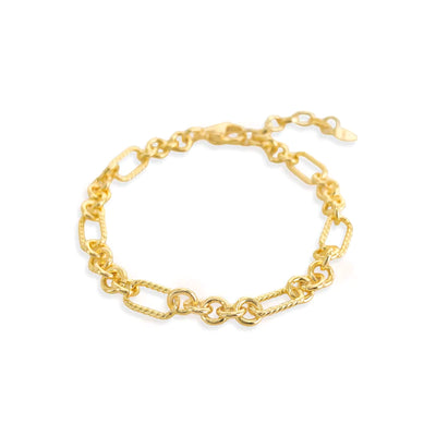 TEXTURED CHAINLINK BRACELET