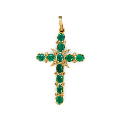 EMERALD CROSS PENDANT