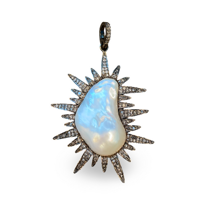 BAROQUE SUNBURST PENDANT