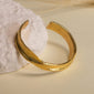 SCULPTED GOLD BANGLE