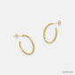 GOLD FILLED HOOP EARRINGS, MEDIUM