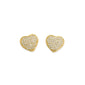 PAVÉ HEART STUD EARRINGS