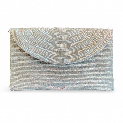 SILVER ENVELOPE CLUTCH