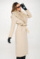 BELTED LONG VEGAN WOOL COAT