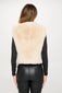 CREAM FAUX FUR VEST