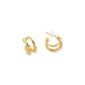 2-LAYER HOOP EARRINGS