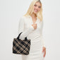 WOVEN SMALL TOTE, BLACK NUDE