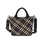 WOVEN SMALL TOTE, BLACK NUDE