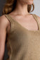 GOLD METALLIC KNIT TANK TOP