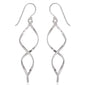 STERLING SILVER 3D SWIRL EARRINGS